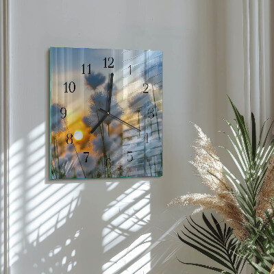 Square kitchen clock Cotton