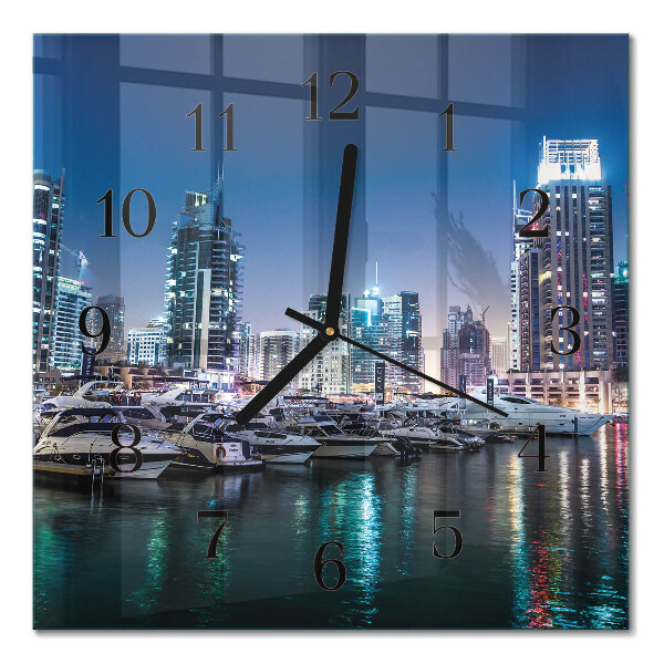 Square kitchen clock Horizon