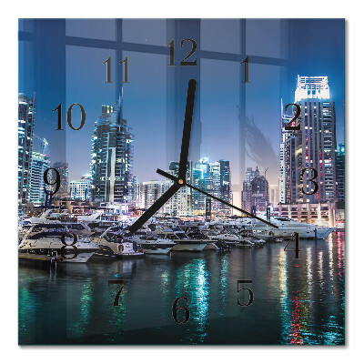 Square kitchen clock Horizon