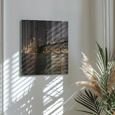 Square kitchen clock Horizon