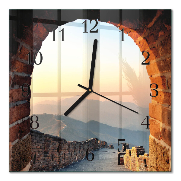 Square wall clock Great Wall of China