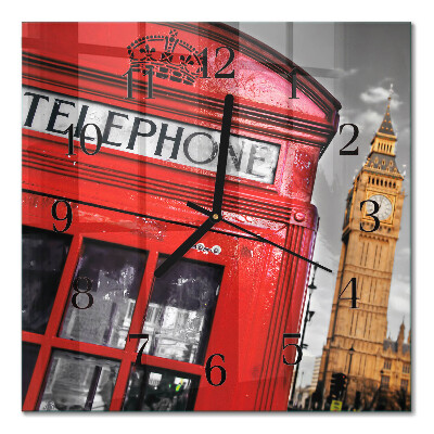 Glass clock square London