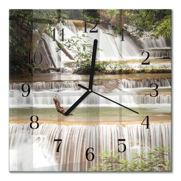 Square wall clock Cascade