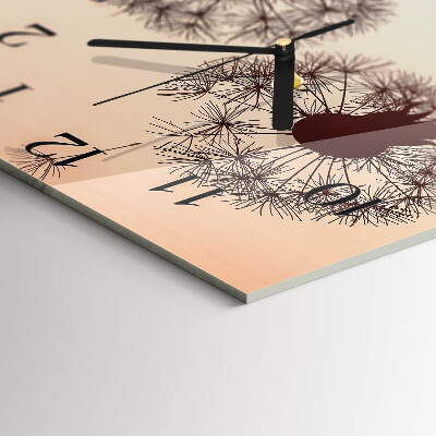 Square kitchen clock Dandelion