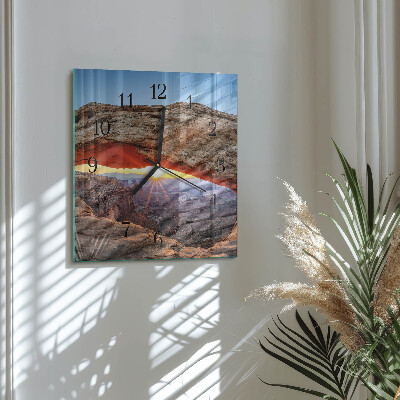 Square kitchen clock Grand Canyon