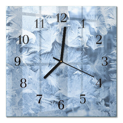 Square kitchen clock Snowflakes