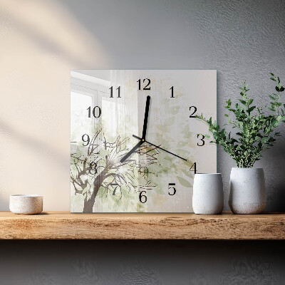 Square kitchen clock Tree