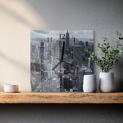 Square kitchen clock Horizon