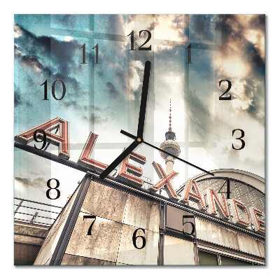 Glass clock square Alexander Square