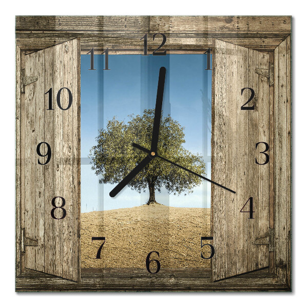 Square kitchen clock Tree