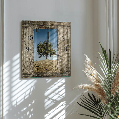 Square kitchen clock Tree