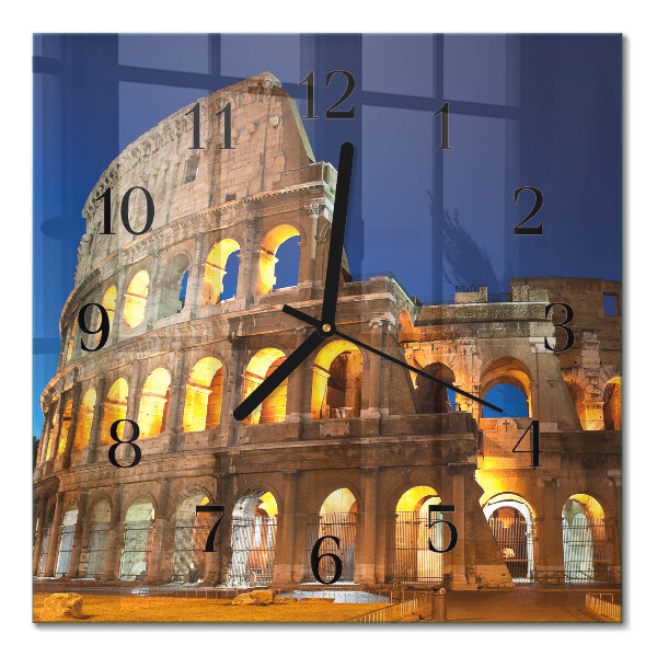 Glass clock square Colosseum