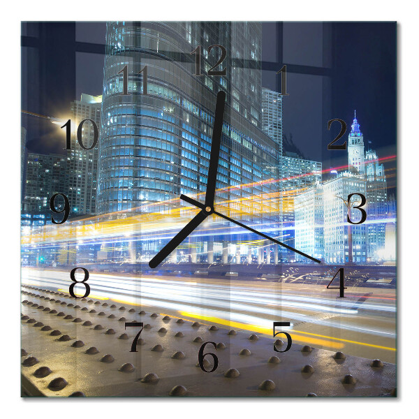 Square kitchen clock Horizon