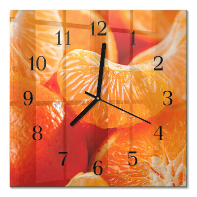 Square wall clock Tangerines