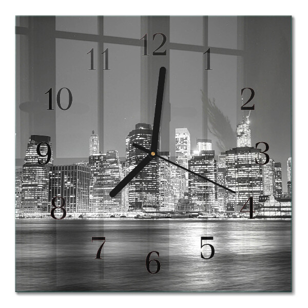 Square kitchen clock Horizon