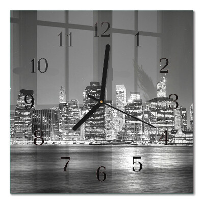 Square kitchen clock Horizon