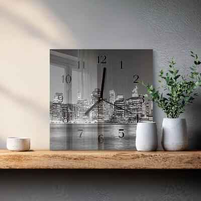 Square kitchen clock Horizon