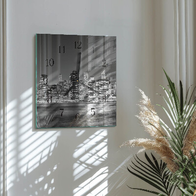 Square kitchen clock Horizon