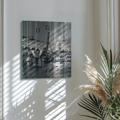 Square kitchen clock Horizon