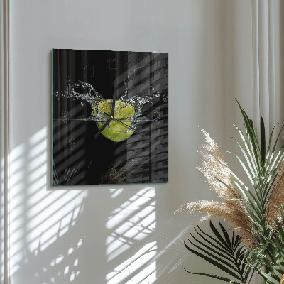 Square wall clock Citrus