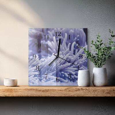Square kitchen clock Anemone