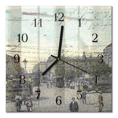 Square wall clock Postcard