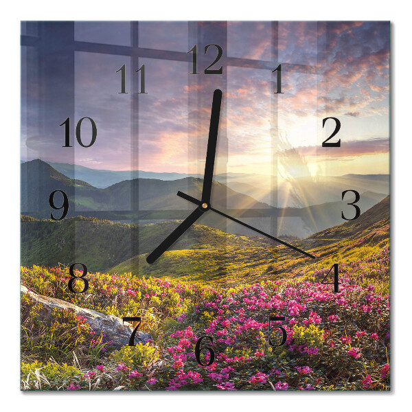 Square wall clock Landscape
