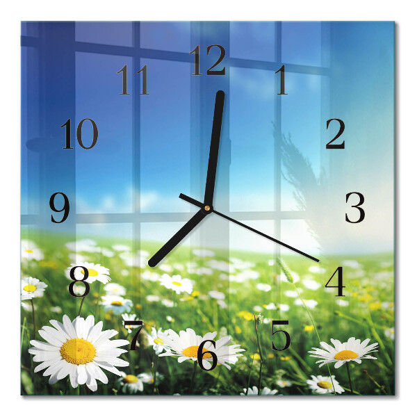 Square kitchen clock Meadow
