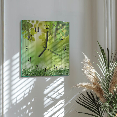 Square kitchen clock Spring