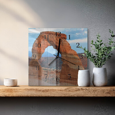 Square kitchen clock Grand Canyon