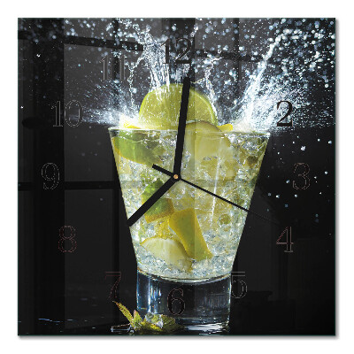 Square kitchen clock Cocktail