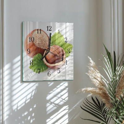 Square wall clock Stones in the sand