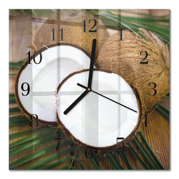Square wall clock Coconuts