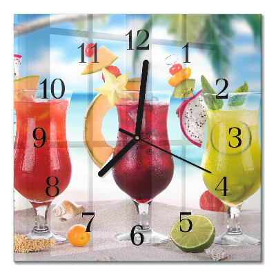 Square kitchen clock Cocktail