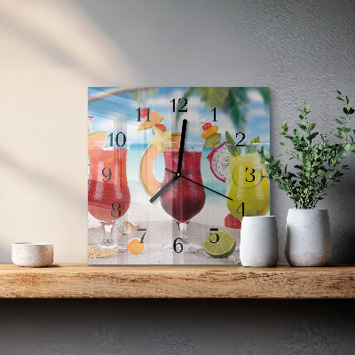 Square kitchen clock Cocktail
