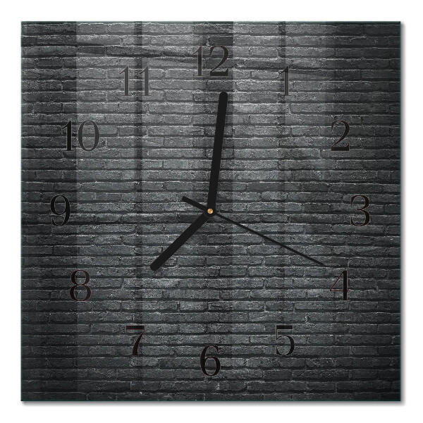 Glass clock square Clinker