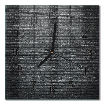 Glass clock square Clinker