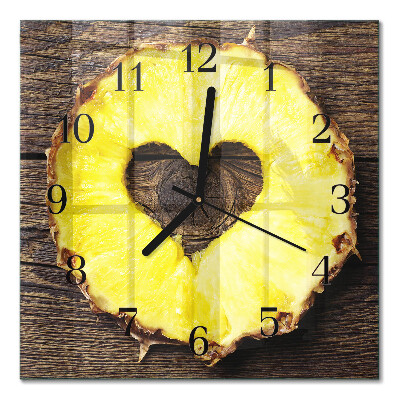 Square kitchen clock Pineapple