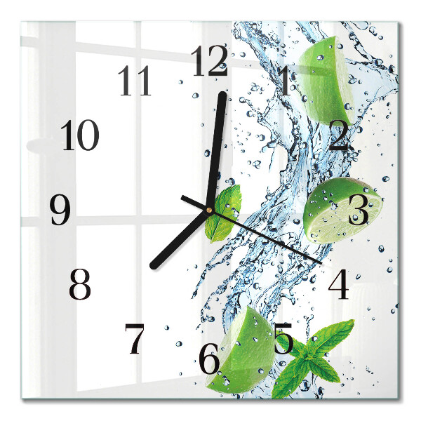 Square wall clock Mint