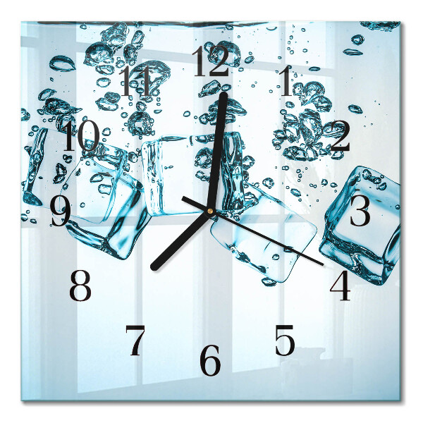 Square wall clock Ice