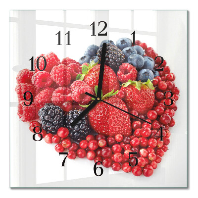 Square wall clock Fruit