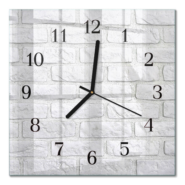 Square kitchen clock Brick