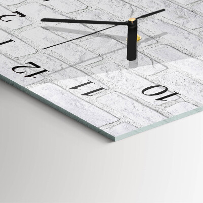 Square kitchen clock Brick