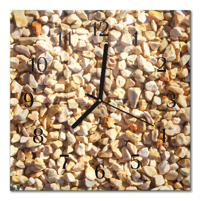 Square wall clock Gravel