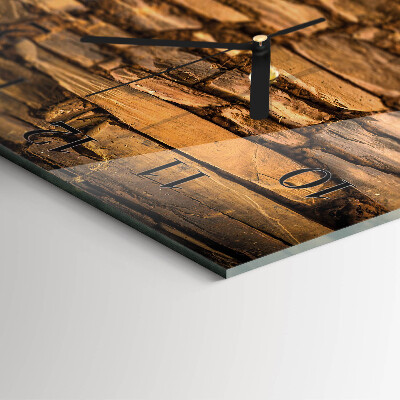 Square kitchen clock Stones