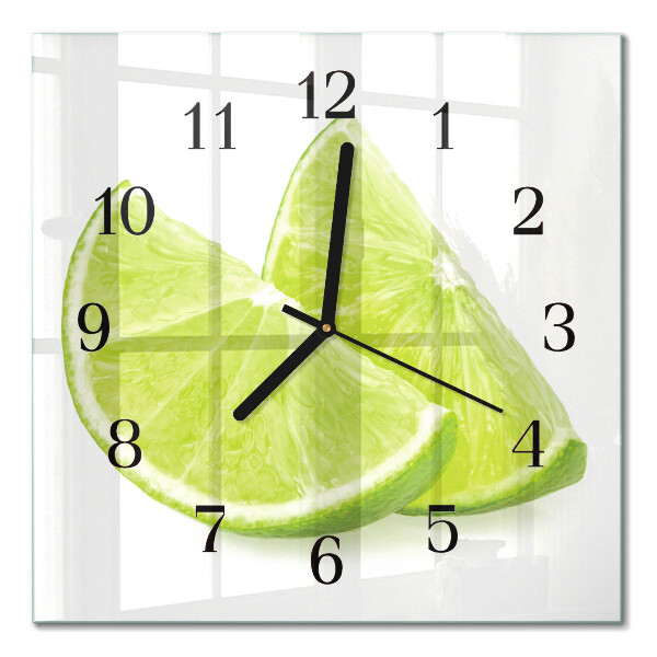 Square wall clock Calcium carbonate