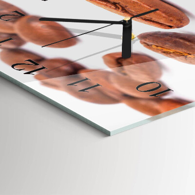 Square wall clock Coffee beans