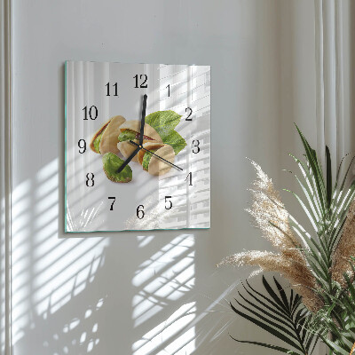Glass clock square Nuts
