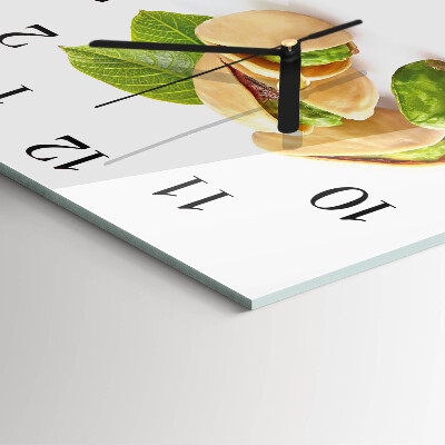 Glass clock square Nuts