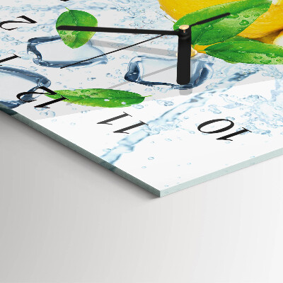 Square wall clock Citrus